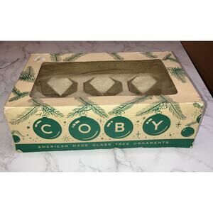 Coby Christmas Ornament Box EMPTY #1975